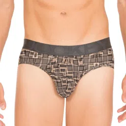 Jockey IC29 Grey Microfiber Elastane Stretch Briefs with Moisture Move Treatment (Prints May Vary) image 1