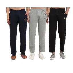 Vimal Jonney Multicolor Cotton Mid Rise Trackpants (Pack of 3) image 1