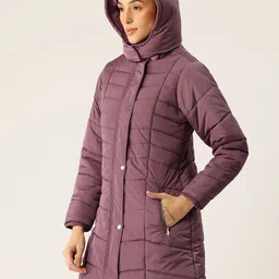 Okane Longline Padded Jacket WIth Hood image 3