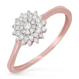 Malabar Gold and Diamonds 18k IGI Certified Diamond Rose Gold Ring for Women-picture-21