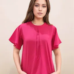 Zink London Pink Loose Fit Top-image-17