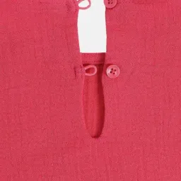 MINIKLUB Girls Pink Cotton Solid Full Sleeves Top image 4