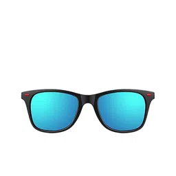 SPADEACES Unisex Square Sunglasses BLUE BLACK WAYFARAR-02_10 image 2