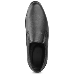 Mochi Men's Black Formal Slip-Ons image 3