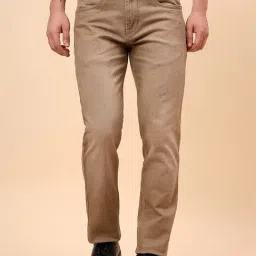 Cantabil Brown Solid Jeans-image-38