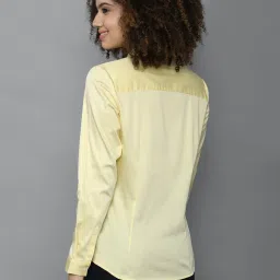 Allen Solly Yellow Regular Fit Shirt image 2
