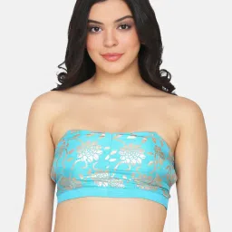 Da Intimo Blue Non Wired Padded Bralette image 1