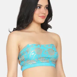 Da Intimo Blue Non Wired Padded Bralette image 3