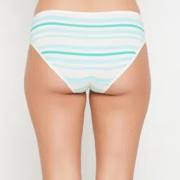 Clovia Light Blue Striped Panty image 2