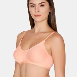 Zivame Peach Non Wired Non Padded T-Shirt Bra image 3