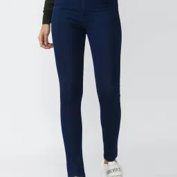 FOREVER 21 WOMEN MID WAIST SKINNY FIT ANKLE LENGTH JEANS image 1