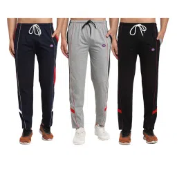 Vimal Jonney Multicolor Cotton Mid Rise Trackpants (Pack of 3) image 1