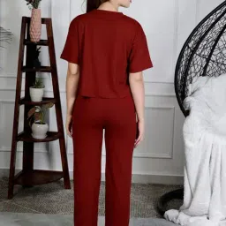 NEUDIS Maroon Top With Pants image 2