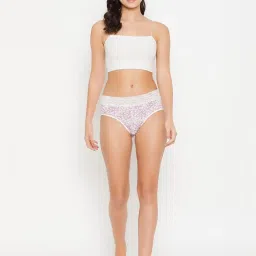 Clovia Purple Floral Print Panty image 5