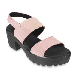 Walkway Women's Pink Back Strap Sandals image 2