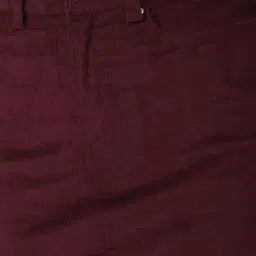Forever 21 Maroon Cotton Mini Skirt image 5