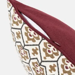 fabindia home Fabindia 'Trushita' Multicolor Cotton Cushion Cover - Set of 1 image 5