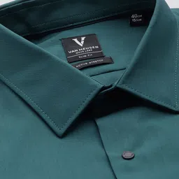 Van Heusen Move Labs Men Slim Fit Stretchable Opaque Stain Resistant Anti Bacterial Formal Shirt image 5