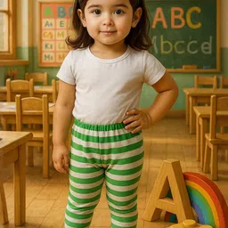 Cortica Kids Pack of 4 Blended Striped Pattern Night Pants image 4