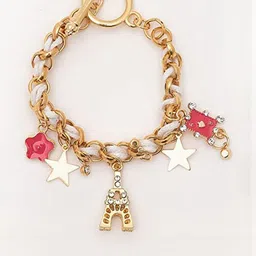 DressBerry Cubic Zirconia Studded Charm Bracelet image 4