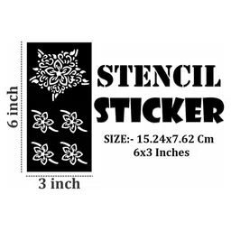 VOORKOMS Mehndi Design Stencil Sticker image 4