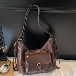 LULU & SKY PU Structured Handheld Bag with Tasselled-picture-20