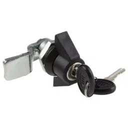 RS PRO Black Cabinet Lock, 8.5 mm Panel-to-Tongue, 22.2 x 20.2 mm Cutout, Key Unlock Model No 1461794 image 3