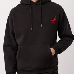 Trendyol Men Embroidered Hooded Pullover Sweatshirt-picture-31