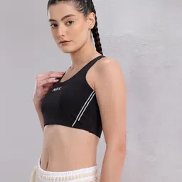 HRX by Hrithik Roshan Full Coverage Non-Wired Lightly Padded Training Bra KT471_03_A image 3