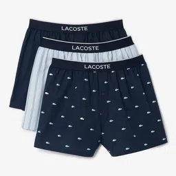 Lacoste Men Pack Of 3 Printed Pure Cotton Boxers image 3