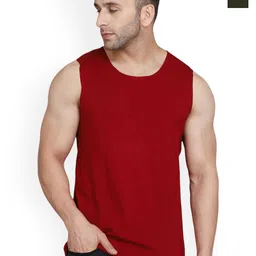 SLOWLORIS Pack Of 2 Combed Bio-Wash Innerwear Gym Vests-picture-13