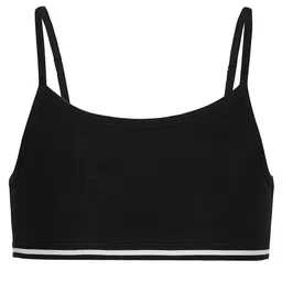 Charm n Cherish Pack Of 2 Bottom Taped Beginners Bra - Black image 4