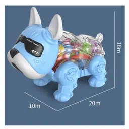 YAMAMA Musical Transparent Mechanical Gear Robot Dog Toys Battery Operated Smart Intelligent Lovely Dog With Lights, Demo And Blinking Eyes Musical Toys for Kids Fun Entertainment Kids Toys(Pack of 1Color May Vary) image 3