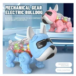 YAMAMA Musical Transparent Mechanical Gear Robot Dog Toys Battery Operated Smart Intelligent Lovely Dog With Lights, Demo And Blinking Eyes Musical Toys for Kids Fun Entertainment Kids Toys(Pack of 1Color May Vary) image 5