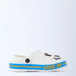 Yellow by Westside White Cricket Applique-Detailed Clogs-picture-20