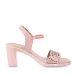 Metro Women's Pink Ankle Strap Sandals image 1