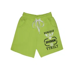 Chimprala Kids Green Printed Shorts image 1