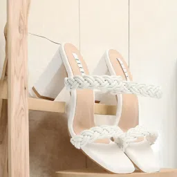 Elle Women's White Casual Sandals image 1