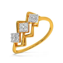 Kisna Diamond & Gold Jewellery Mila 14k (585) Diamond & Gold Ring For Women-picture-32
