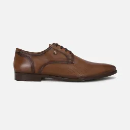 Louis Philippe Men's Brown Derby Shoes image 1