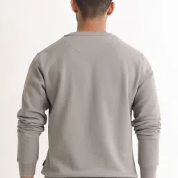 Rare Rabbit Grey Relaxed Fit Graphic Sweatshirt image 1