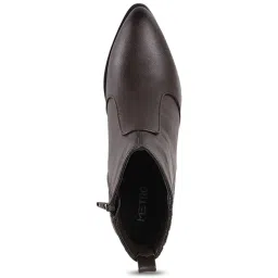 Metro Women's Brown Casual Booties image 3