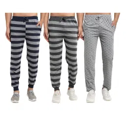 Vimal Jonney Multicolor Cotton Mid Rise Trackpants (Pack of 3) image 1