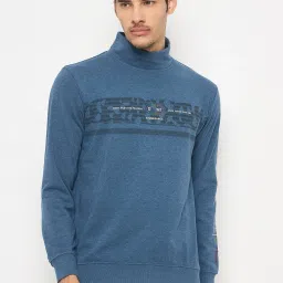 Duke Blue Regular Fit Printed Sweatshirt image 1