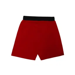 Chimprala Kids Red Solid Shorts image 2