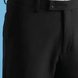 Arrow Black Slim Fit Trousers image 5