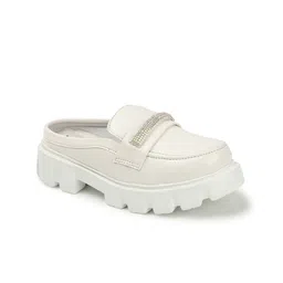 ICONICS Women Woven Design PU Slip-On Sneakers image 2