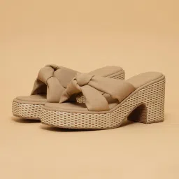 Eridani Women's June Beige Casual Sandals image 1