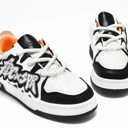 The White Pole Women's Black Casual Sneakers image 1