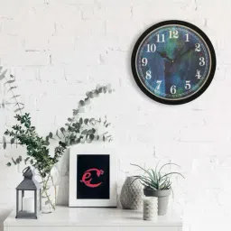 eCraftIndia Designer Round Analog Black Wall Clock-picture-26